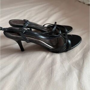 Chic Black Strappy Heels